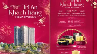 Fresia Riverside khởi động năm 2026 với đại tiệc tri ân "Upgrade Fest"