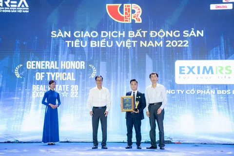 EximRS được vinh danh “Sàn giao dịch bất động sản tiêu biểu Việt Nam 2022”
