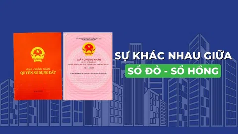 Sổ hồng là gì? Sổ đỏ là gì? Phân biệt sổ hồng và sổ đỏ