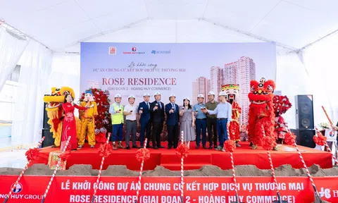 Tập đoàn Hòa Bình khởi công dự án Rose Residence giai đoạn 2 tại Hải Phòng với tổng giá trị 1.400 tỷ đồng