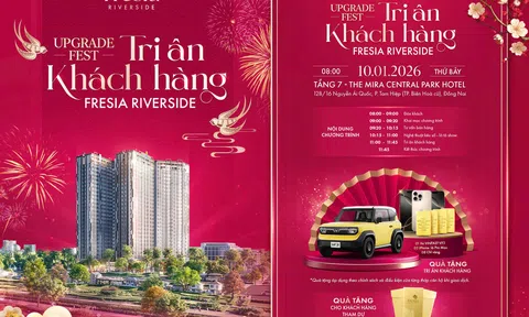 Fresia Riverside khởi động năm 2026 với đại tiệc tri ân "Upgrade Fest"