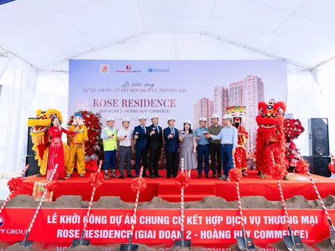 Tập đoàn Hòa Bình khởi công dự án Rose Residence giai đoạn 2 tại Hải Phòng với tổng giá trị 1.400 tỷ đồng