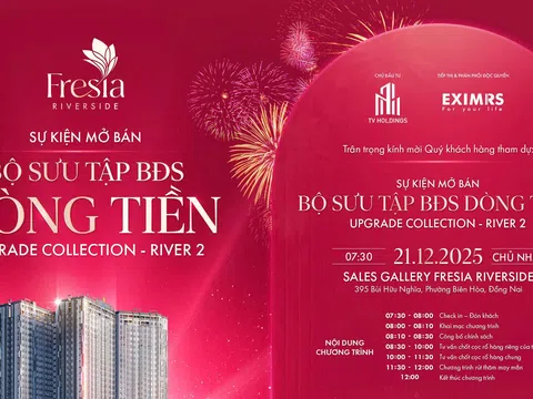 Fresia Riverside mở bán bộ sưu tập bất động sản dòng tiền Upgrade Collection – River 2