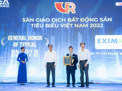 EximRS được vinh danh “Sàn giao dịch bất động sản tiêu biểu Việt Nam 2022”